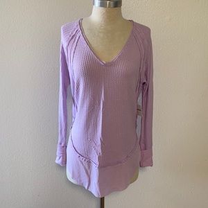 Free People Lilac Long Sleeve Top XS